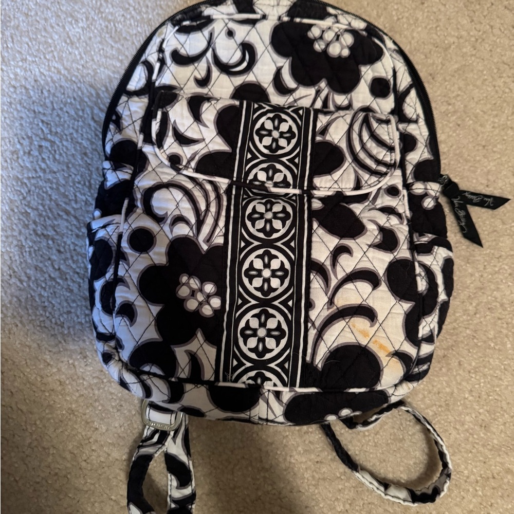 Vera Bradley Black and White Backpack